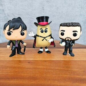 Funko Pop Set of 3 Out of Box Used Played With Flawed Gotham Hostess Ted Lasso